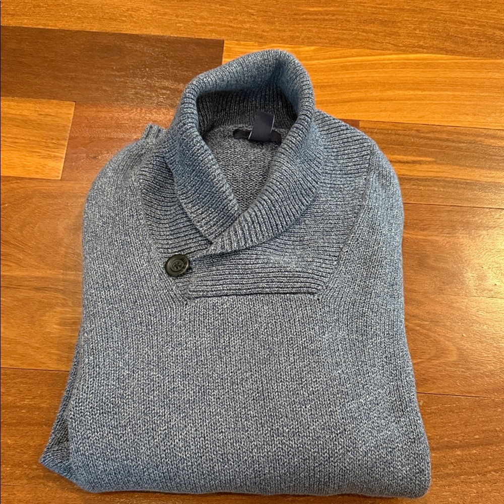 GAP Factory Men's Turtleneck Sweater in Blue
